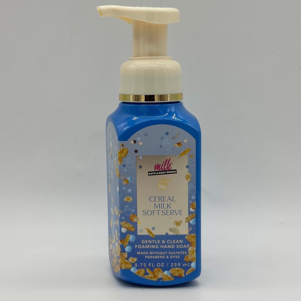 Bath & Body Works Cereal Milk Soft Serve Foaming Hand Soap 8.75oz Rare HTF NOS